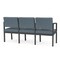 Lesro Lenox 3 Seat Tandem Seating W/ No Center Arms, 64.5 in W 24.5 in L 32 in H LS3101 - alternate 2